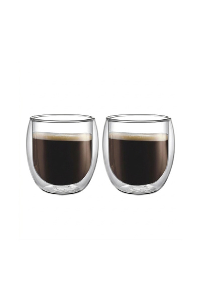 Leggno Vetro Çift Cidarlı Bardak 2'li 200 ml