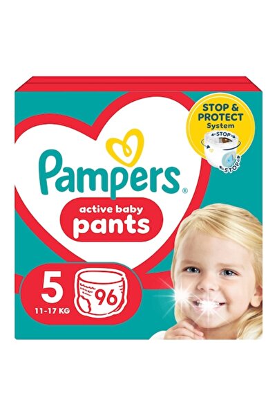 Pampers Scutece-chiloțel 5, 12-17kg, set de 96 bucăți, Stop & Protect, 360 ° ...