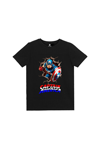 EZ Design Captain America Printed Kids Tshirt
