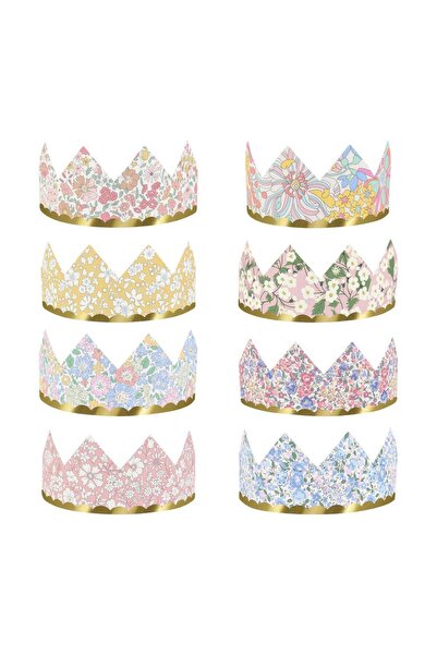 Meri Meri X Liberty - Party Crowns - 8 Pieces