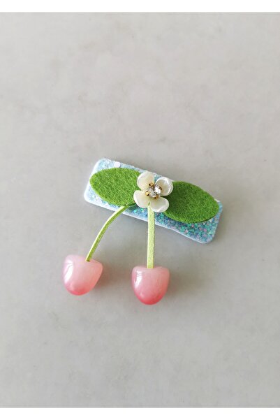 Halley Concept Cherry Figured Green Leaf and Flower Detailed Snap-On Children...