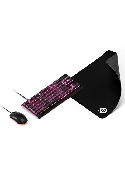 SteelSeries GAME STARTER KLAVYE MOUSE MOUSE PAD SİYAH SET (APEX3 TKL, RIVAL3 ...