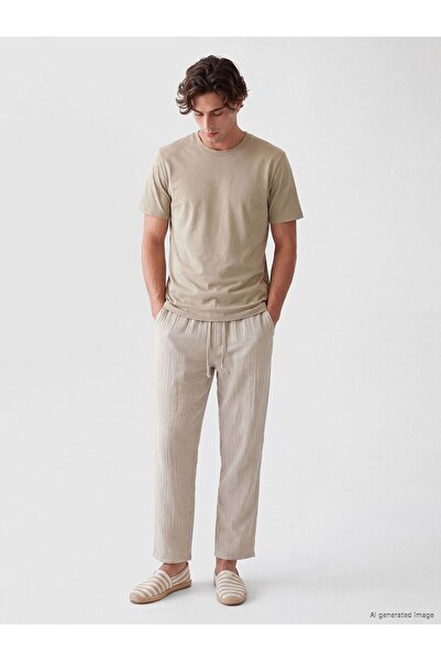 LC Waikiki Loose Fit Men's Muslin Trousers