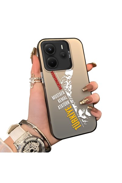 ucuc Xiaomi Redmi Note 14 4g Compatible Hard Acrylic Back Silicone Edge Lens ...