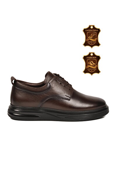 Voyager Brown Genuine Leather Lace-Up Men's Casual Shoes 1042 m