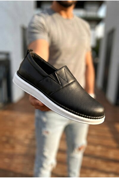Zerenyus ZRC191 Visokokvalitetne ležerne muške espadrile bez vezica, crne
