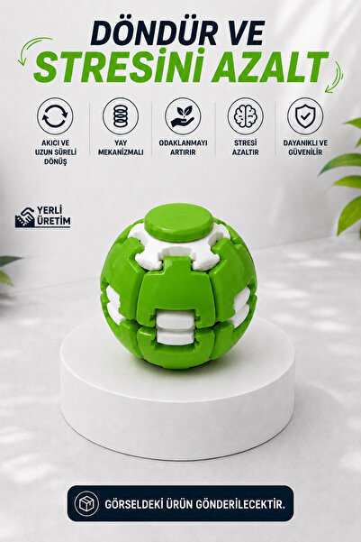 hauswert Bas Döndür Stres Topu Stres Giderici Mekanizmalı Renkli Fidget Spinn...