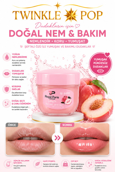 Twinkle Pop Lip Balm – Dudak Bakım Balmı 7g
