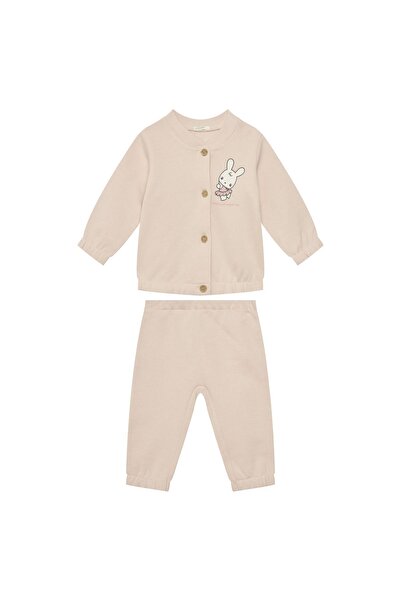 United Colors of Benetton Trening unisex pentru copii 3J70AK012 Roz