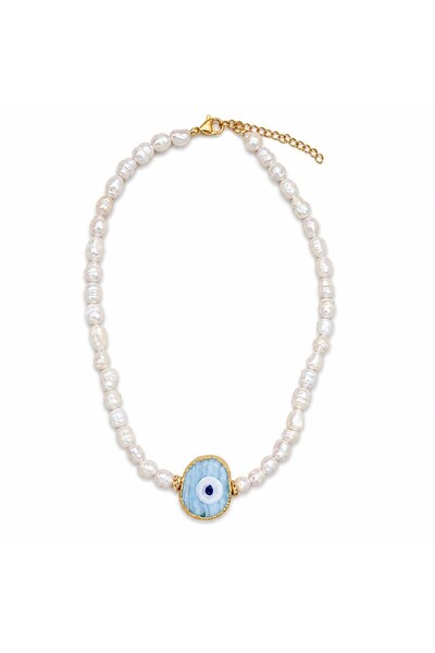neslyaccessories Handmade Natural Pearl Necklace