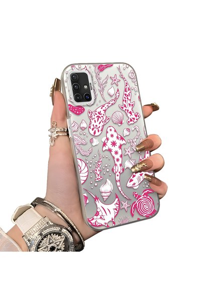 ucuc Samsung Galaxy A51 4g Compatible Hard Acrylic Back Silicone Edge Lens Pr...
