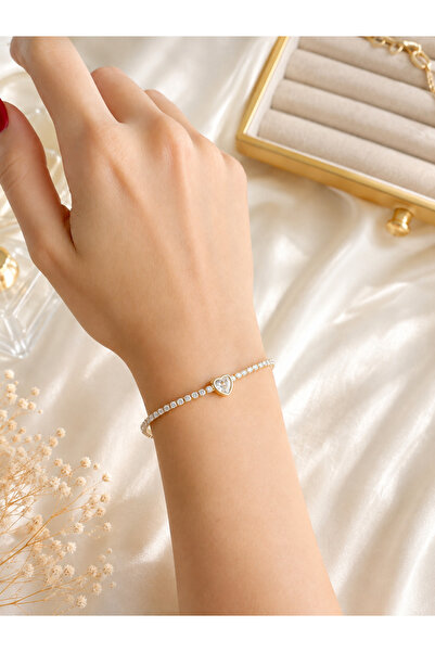 Lilith Takı Bijou Bracelets - Gold-colored - Zircon