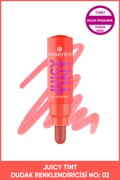 Essence JUICY TINT Dudak Renklendiricisi No: 02 – Strawberry Szn