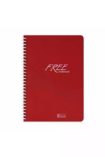 KESKİN COLOR Free Spiralli Plastik Kapak 60 Yaprak A4 Çizgisiz Defter