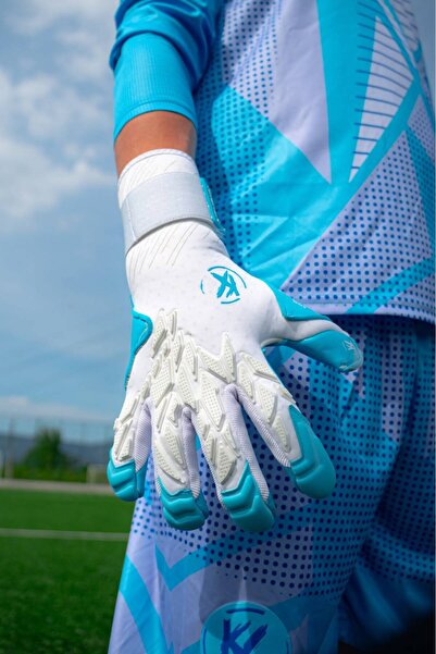 KX SPOR قفازات Kx Crazy 'Aqua' الاحترافية للمباريات