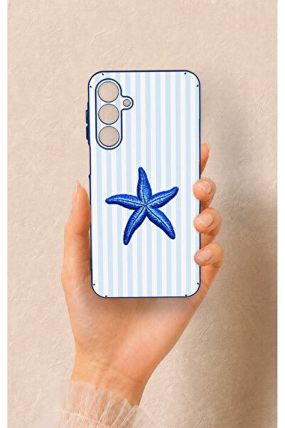 Vip Case Samsung A16 Uyumlu Mavi Deniz Yıldızı Desenli Silikon Kılıf