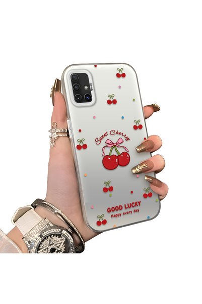 ucuc Samsung Galaxy A51 4g Compatible Hard Acrylic Back Silicone Edge Lens Pr...