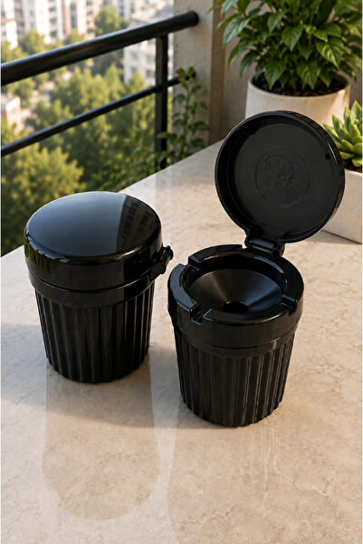 Pamit Toys Ashtray - Black - Round