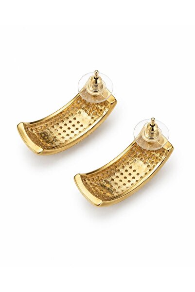 neslyaccessories Logo gold earrings