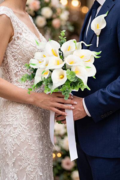 Yapay Çiçek Deposu Artificial & Dried Flowers - White - Flower Bouquet