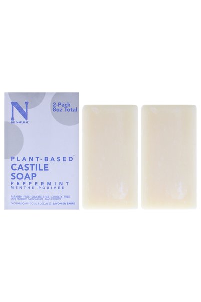Generic Brand Castile Bar Soap - Peppermint by Dr. Natural for Unisex - 2 x 8...