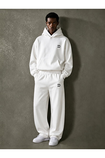 COMANCHERO Unisex Minimal Logo Printed Winter Baggy Tracksuit Set