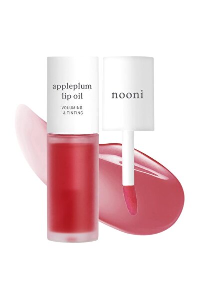 NOONİ Noni Korean Botanical Lip Oil - Apple & Plum Flavor, 3.7ml (1 Pack)