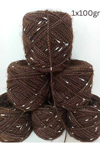 İPEK YÜN İPLİK DÜNYASI Knitting Yarn - Brown - Acrylic
