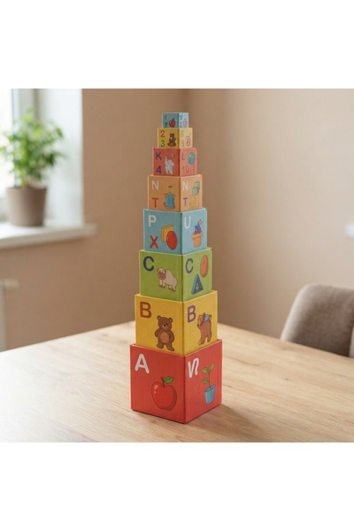 DeaL Set de blocuri educaționale Montessori 10 piese — Învățare Ludo-Creativă...