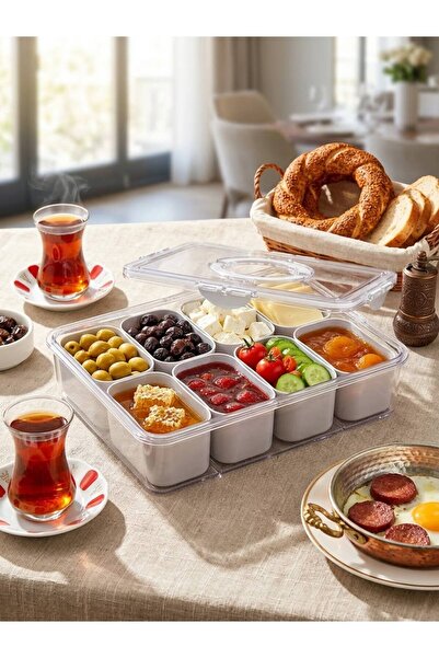 OLİAHOME Olia Home 8 Bölmeli Çok Amaçlı Organizer Kutu – Taşıma Kulplu, 4 Yan...