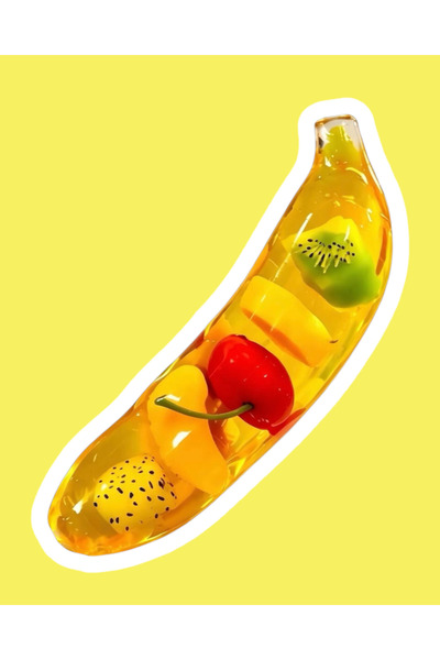 Needoh (Sigilat cu zahăr) Fruct Banană Squishy