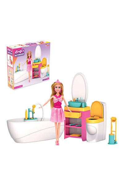 DEDE Linda'nın Banyosu - Aksesuarlı Oyuncak Banyo Seti 3+ / Linda's Bath