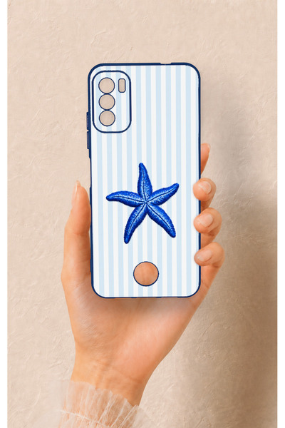Vip Case Reeder S19 Max Pro S Uyumlu Mavi Deniz Yıldızı Desenli Silikon Kılıf