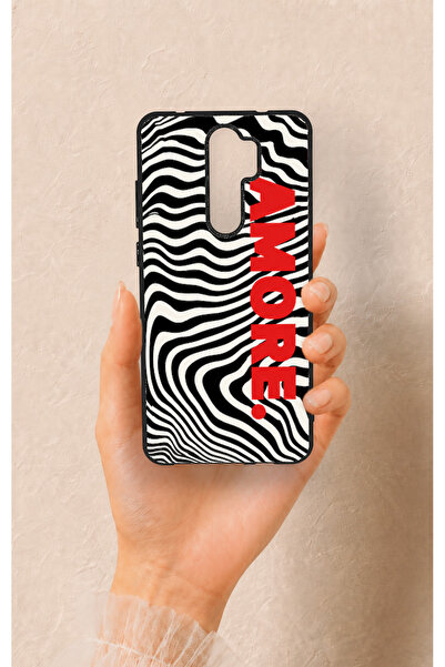 Vip Case Redmi Note 8 Pro Uyumlu Zebra Amore Desenli Silikon Kılıf