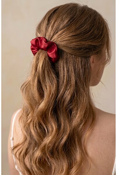 KL HOME Lüks Saten Saç Tokası – Saç Kırmayan İz Bırakmayan Large Scrunchie Topuz Tokası (1ADET)