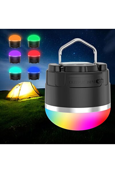 OEM Lanternă LED de camping reîncărcabilă 1000LM Power Bank 12 moduri RGB Imp...