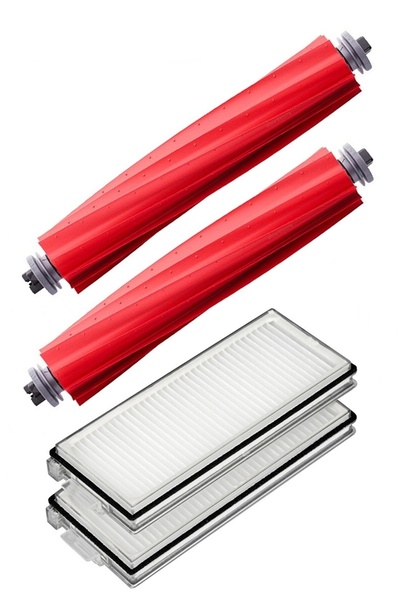 Rovexa Compatibil cu Roborock QRevo S, 2 perii principale, 2 filtre Hepa