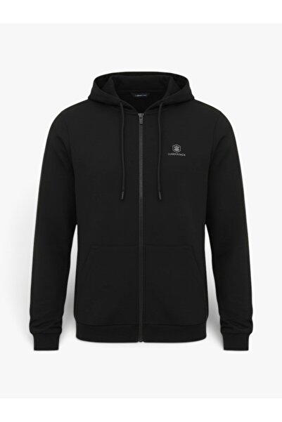 lumberjack 6W MB SN72 FZ HOD 6PR Erkek Siyah Sweatshirt - 102697003