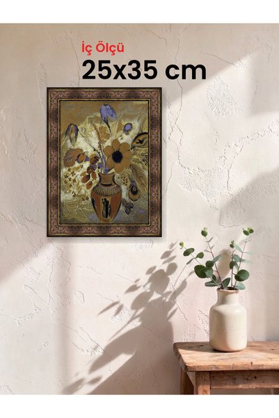 HARS Heritage Eskitme Kahverengi Çerçeve 25 x 35 cm Şeffaf Korumalı PVC