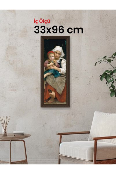 HARS Gallery Klasik Kahverengi Çerçeve 33 x 96 cm Şeffaf Korumalı PVC