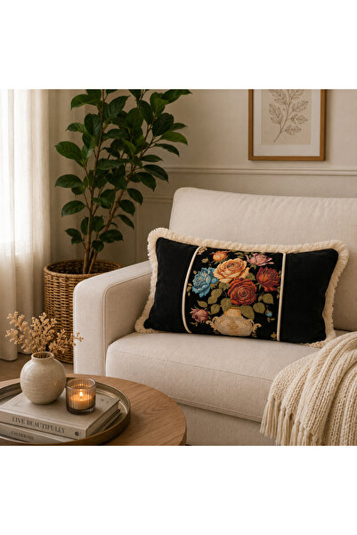 Decamor home Cushion & Cushion Cover - Black - 1