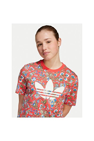 adidas Tricou roșu pentru copii TEE JV7817