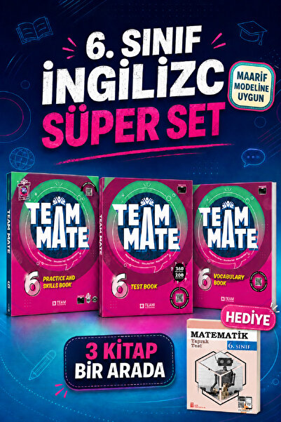 TEAM ELT PUBLISHING 6.Sınıf Team Mate Practice Book + Vocabulary Book + Test ...