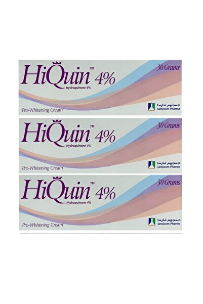 HiQin Pack of 3 Hiquin Pro Whitening Beauty Cream 4% 30 grams