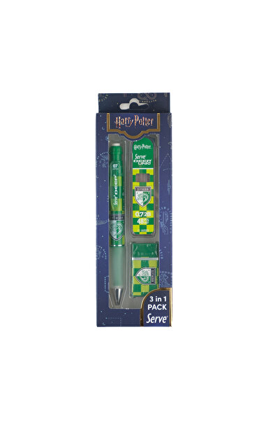 Serve Deep Damalı Harry Potter Slytherin Mekanik Versatil 0.7 3 Lü Set