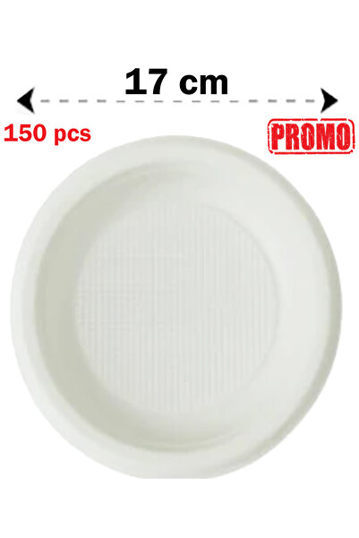 HORECA Farfurii reutilizabile de plastic 17cm 150buc/set