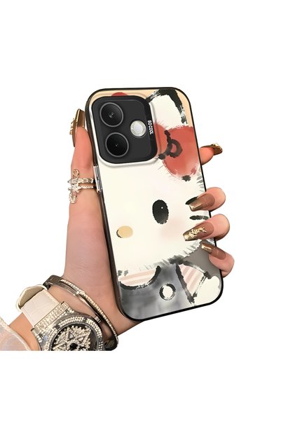 ucuc Oppo A5 Pro 4G/5G Compatible Hard Acrylic Back Silicone Edge Lens Protec...