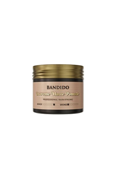 BANDİDO Extreme Matte Pomade 125ml Strong Hold Matte Hair Styling Pomade