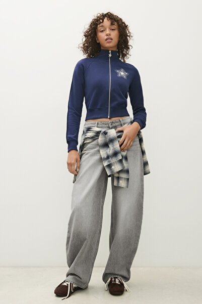 Bershka DALLAS COWBOY CHEERLEADERS fermuarlı sweatshirt