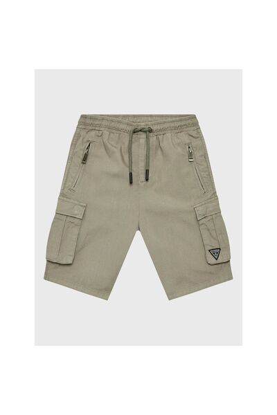 Guess Pantaloni scurți Cargo pentru băiat, cu croiala normală